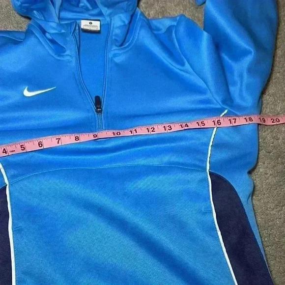 Nike dri-fit fleece lined quarter zip pocketed hoodie size Small - Picture 8 of 9
